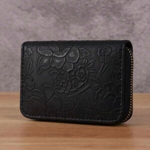 NWT Floral Embossed Black or Brown Wallet